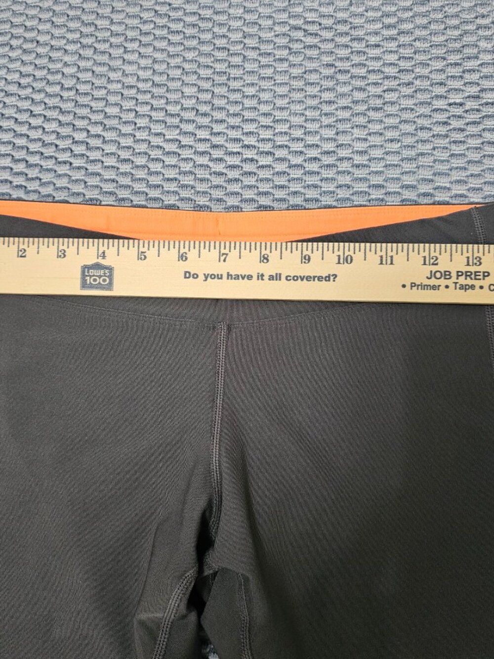 Nike Dri-FIT Women's Gray & Orange Running Capri Leggings - Size Medium - Picture 6 of 7